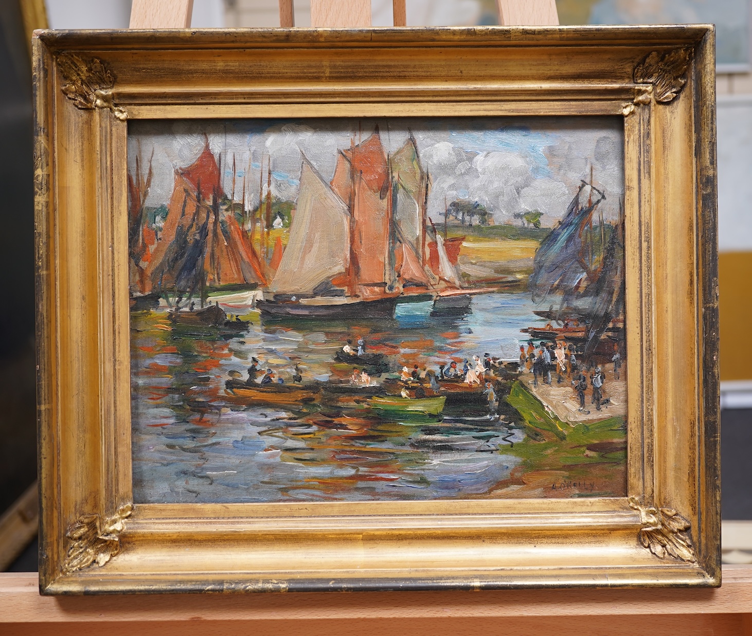 Aloysius C. O’Kelly, Irish, (1853-1936), 'Activities at the Docks'